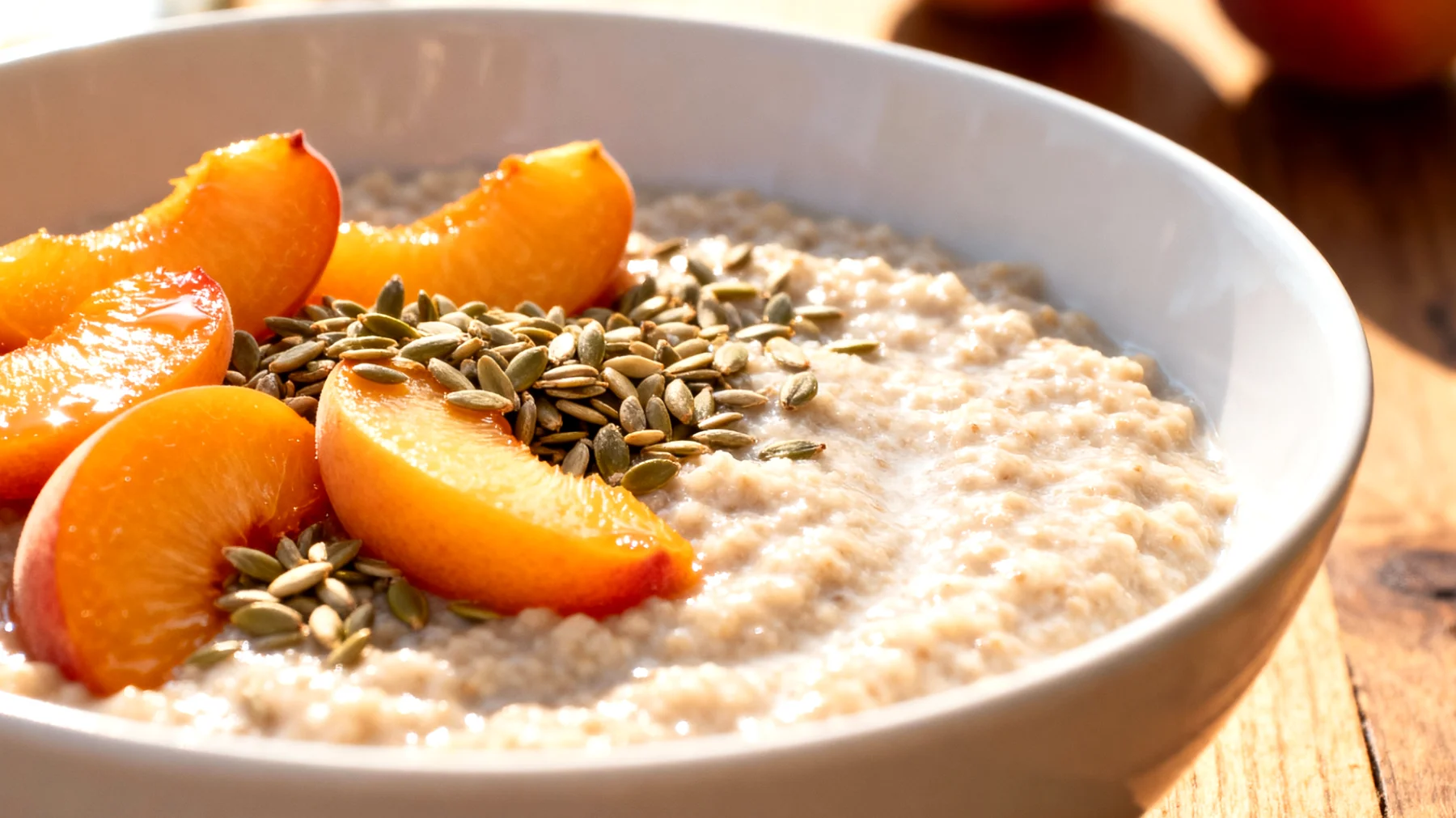 Amaranth-Porridge mit Hanfsamen und Aprikosen"