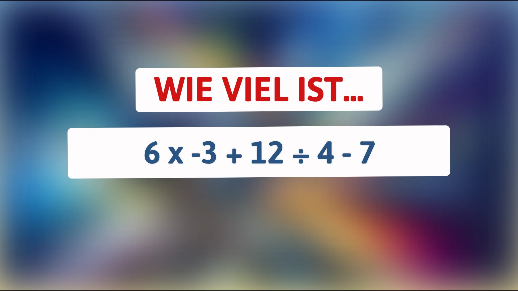 Entlarve dein wahres Genie: Kannst du dieses mathematische Rätsel lösen? Entdecke die unerwartete Antwort!"