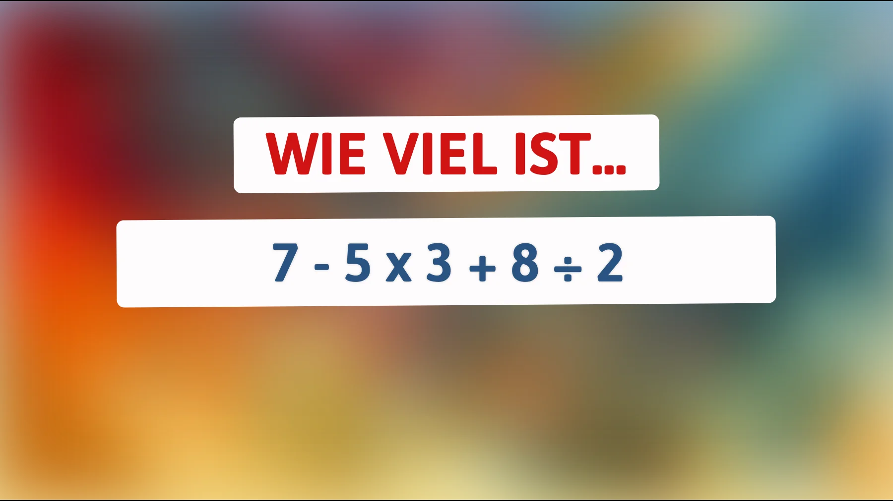 Nur 1% der klügsten Köpfe können dieses mathematische Rätsel lösen – bist du dabei?"