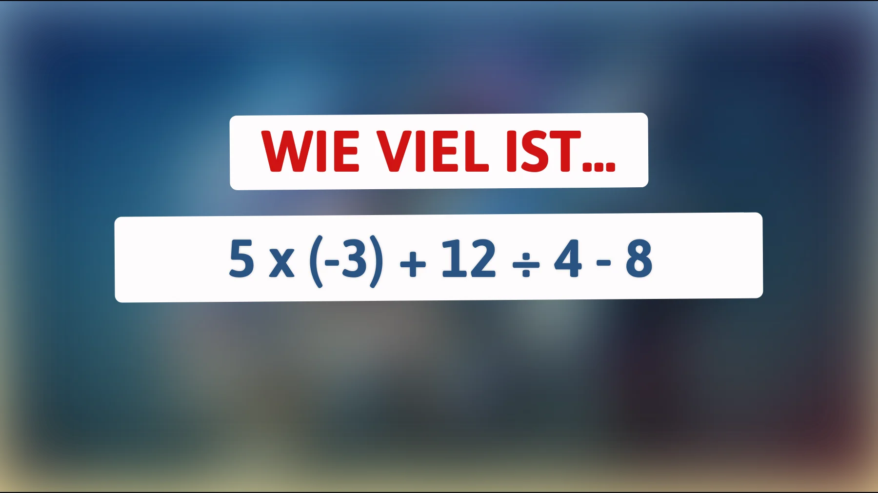 Nur Genies können es: Schaffst du es, dieses mathematische Rätsel in Sekunden zu lösen? Finde es heraus!"