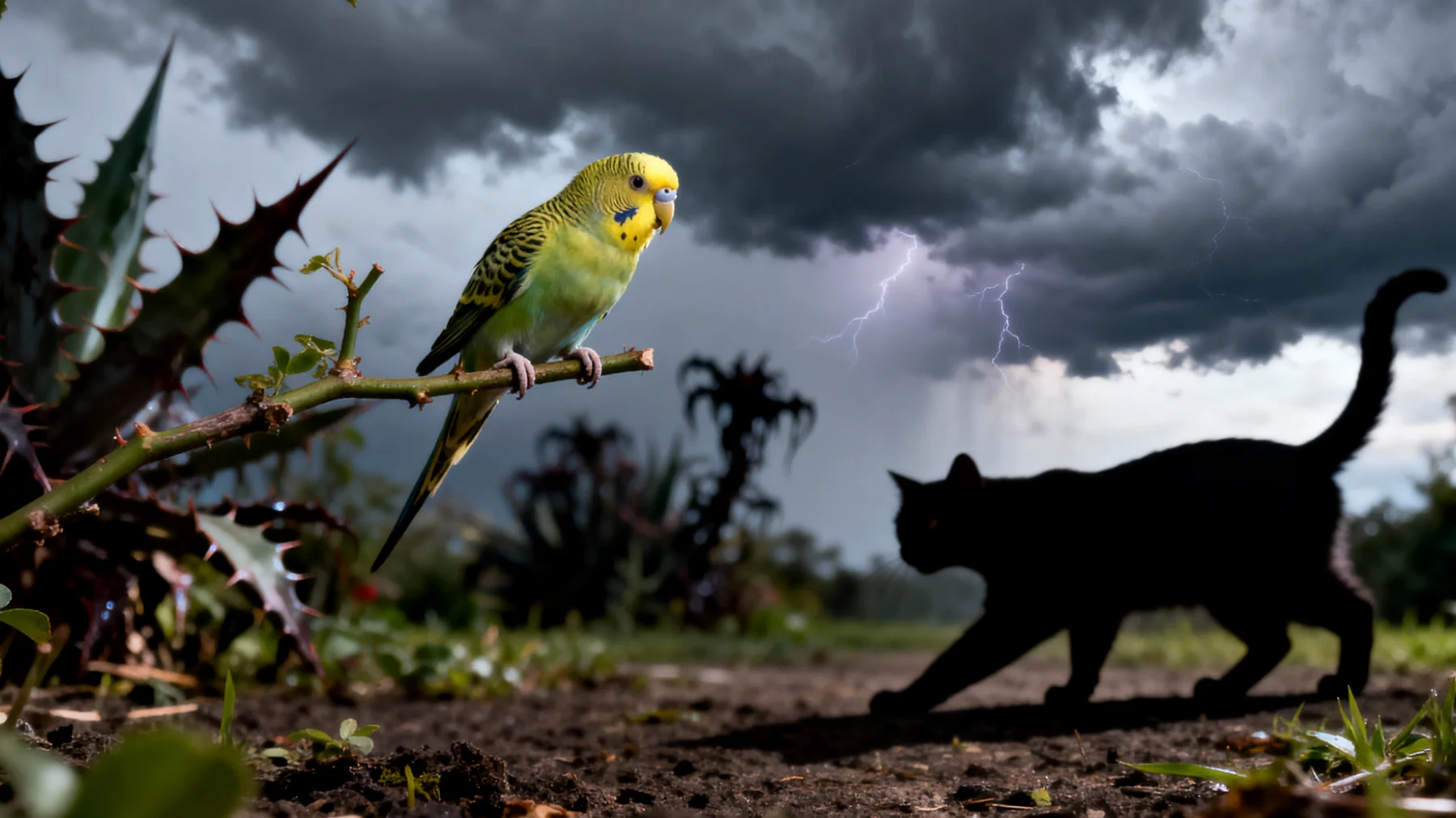 Wellensittiche können im Garten Gefahren durch Raubtiere, giftige Pflanzen und plötzliche Temperaturschwankungen ausgesetzt sein, während sie gleichzeitig eine angemessene gesundheitliche Überwachung und Schutz vor Parasiten benötigen"